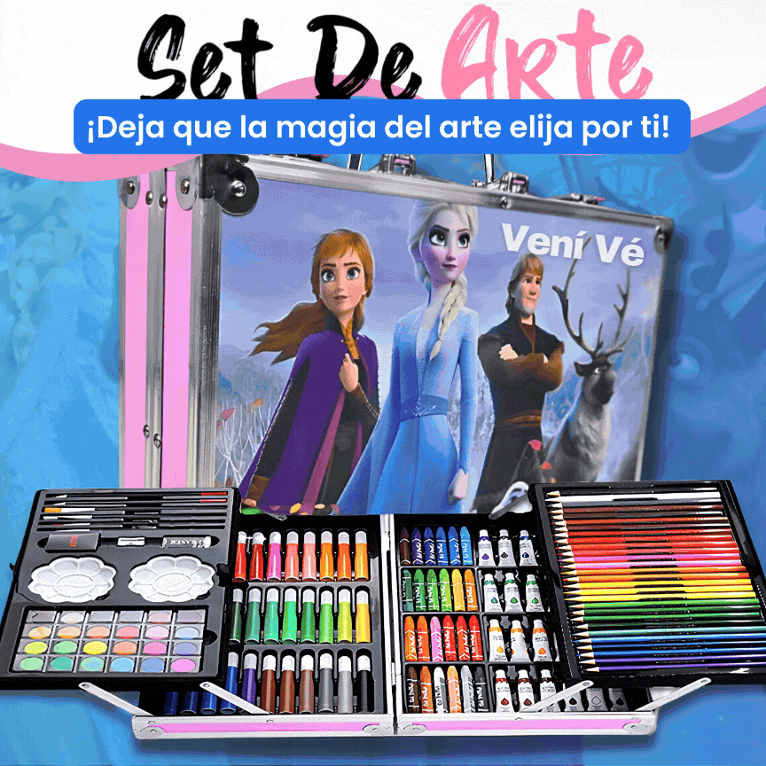 Set de arte de 145 PIEZAS - Diseño ALEATORIO